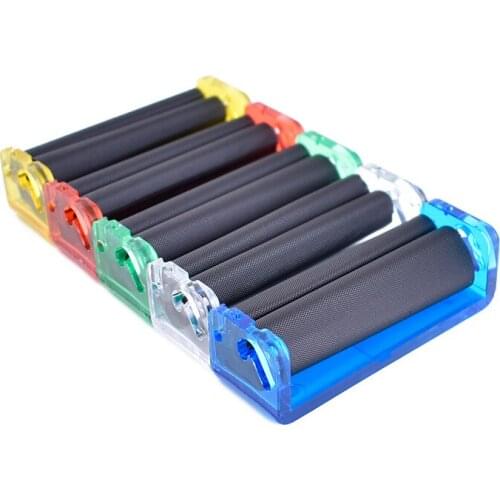 100pcs Manual Cigarette Rolling Machine Portable Mini 78MM Tobacco Filler Smoking Accessories Plastic Cigarette Rollers WB3432
