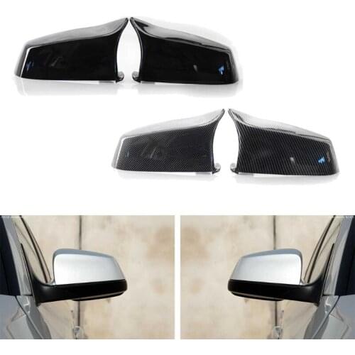 2pcs Auto Left Right Side Mirror Cover Caps 51167187432 51167187431 Replacement for E60 E61 F10 F11