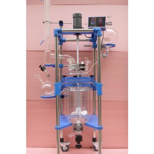 20L,Borosilicate Glass Reaction Kettle,Chemical Reaction Reactor