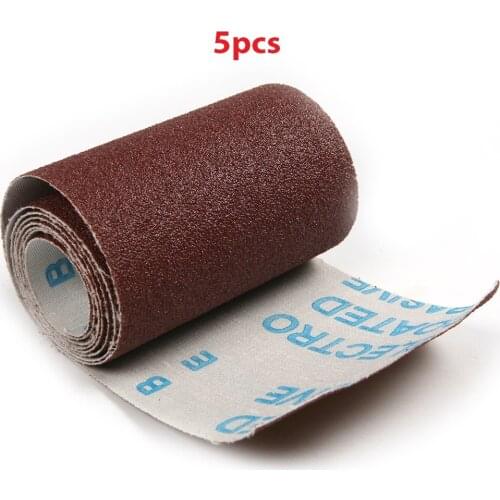 5Pcs Grit 80 Sanding Screen Roll Soft Texture Emery Cloth Abrasive Tool for Polishing Woodcarving Root Core Carving 50*9cm New