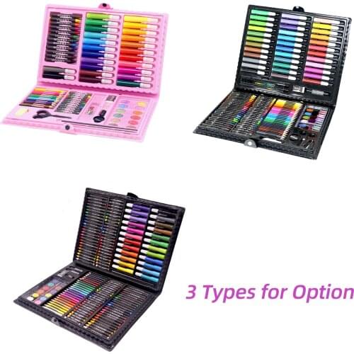 86/150/168pcs Art Drawing Set Water Color Pen Students Stationery Coloring Painting Kit for Adults/Teens/Kids,Beginners Artists