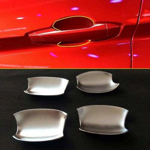 Car Styling Accessories For Mitsubishi Eclipse Cross 2018 2019 2020 ABS Matte Exterior Car Door Handle Bowl Frame Cover Sticker
