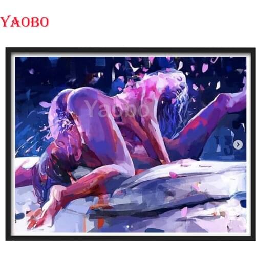 5D DIY Diamond Painting Full Square/Round Drill "Sexy couple"Embroidery Cross Stitch Diamond Mosaic lover Bedroom decoration