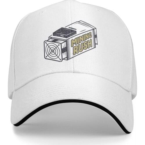 Bitcoin Mining Rush Cryptocurrency BTC Miner Nice C Promo Mens and Womens hat Print Anime Baseball hip hop Graphic Vintage cap