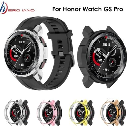 Case Cover For Huawei Honor Watch GS Pro Plating TPU Protector Bumper Frame For HONOR GS Pro Watch Cases Protective Shell