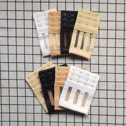 Microfiber Fish Shred Lady Girls Bra Elastic Extender for 3 Rows 3/4 Hooks Stretch Adjustable Extension Strap