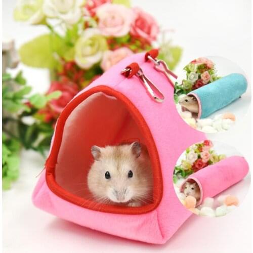 1pc Hamster Hanging House Hammock Cage Sleeping Nest Pet Bed Rat Hamster Toys Cage Swing Pet Banana Design Small Animals
