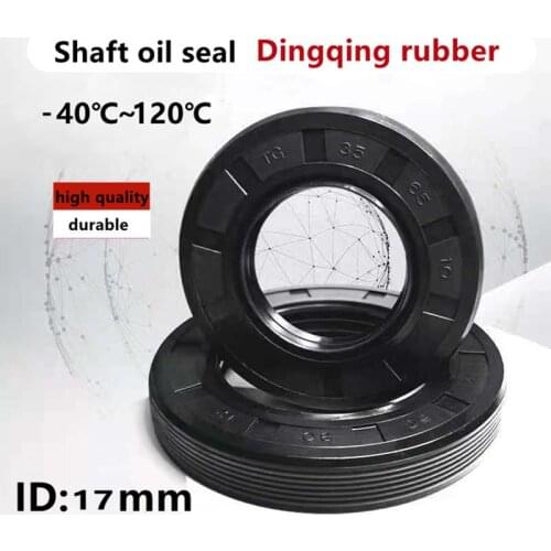 2pcs TC-17*24/25/27/28/29/30/31/32/35/40/42*4/5/6/7/8/10mm NBR skeleton shaft oil seal spring double lips
