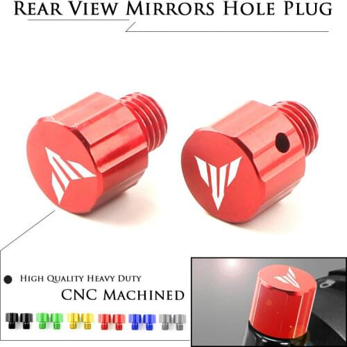 Motorcycle CNC M10*1.25 Mirror Hole Plug Screw Bolts Covers Caps Clockwise For for YAMAHA MT09 Tracer MT07 MT125 MT10