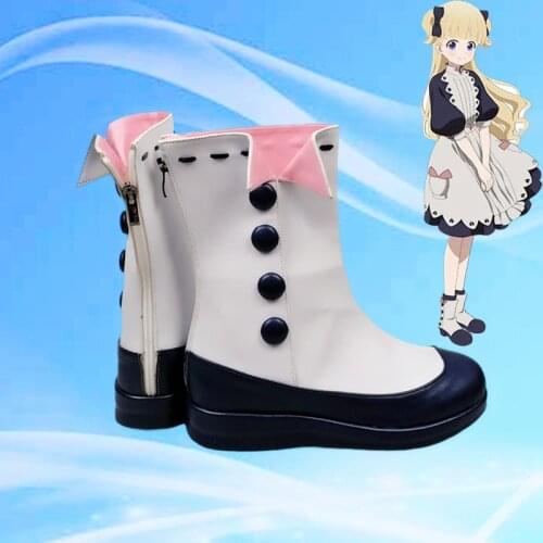 Anime Shadows House Emilyko Wig Cosplay SHADOWS HOUSE Yellow Wig Heat Resistant Synthetic Hair + Wig Cap Halloween Wig Shoes