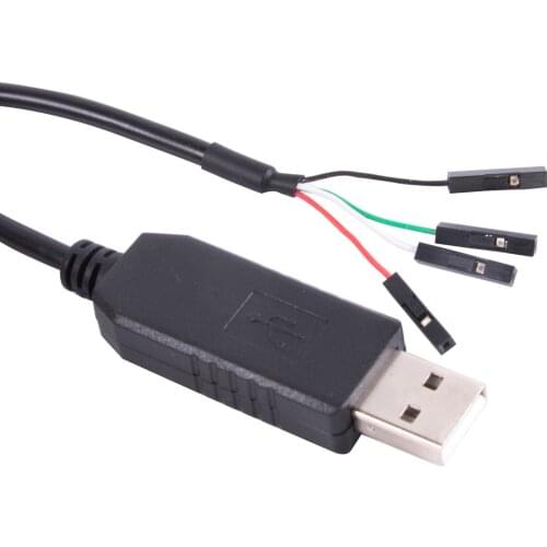 PL2303TA USB to 6Pin Terminal Block 0.1 Inch Dupont Port RS232 Level Cable