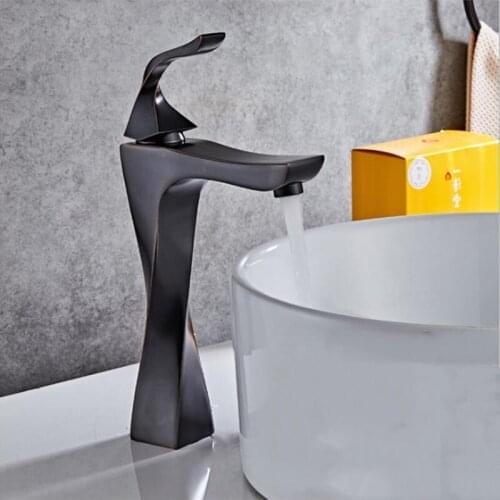 1PC Basin Faucets Brass Taps Contemporary Single Handle Mixer Tap Bathroom Faucets Hot And Cold Cock Wash Basin faucet