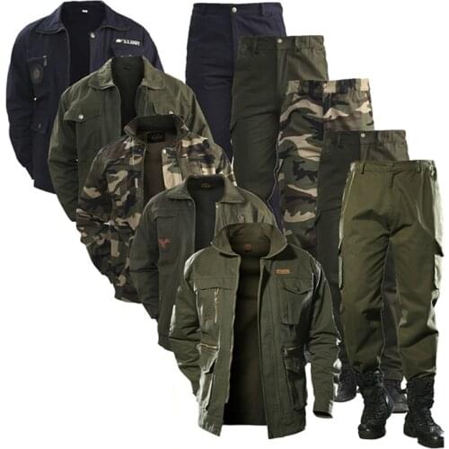 Military Uniform Workwear Suit Male Wear Camouflage Clothing Mens Labor Site Tooling Us Tactical Military Uniform Wwii German