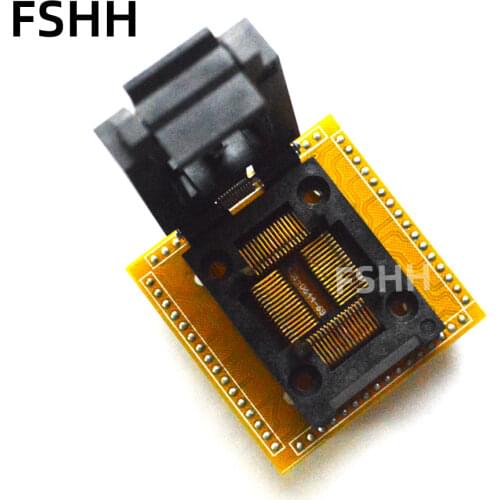 QFP64 Test Socket FPQ-64-0.8-10 Test Socket/IC Socket Pitch=0.8mm