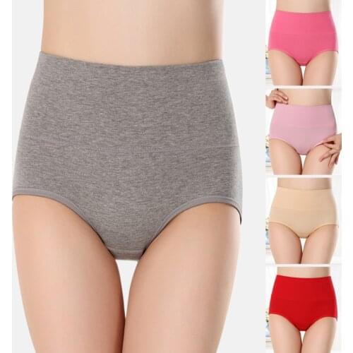 Ultra-Thin High Waist WomenS Briefs Comfortable Cotton Shapingabdomen Slimming Underwear Women Seamless Panties S/M/L/Xl