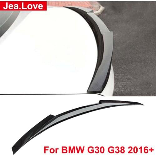 Real Carbon Fiber Rear Wing Spoiler Back Trunk Wing For BMW 5 Series G30 G38 2016 Up Car Body Modification Kit Parts