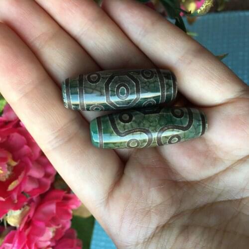 1Pcs/Lot Natural Agate Eleven Eyes Dzi Bead Necklace Bracelet Pendant Bodhi with Beads Loose Jewelry DIY Material Wholesale