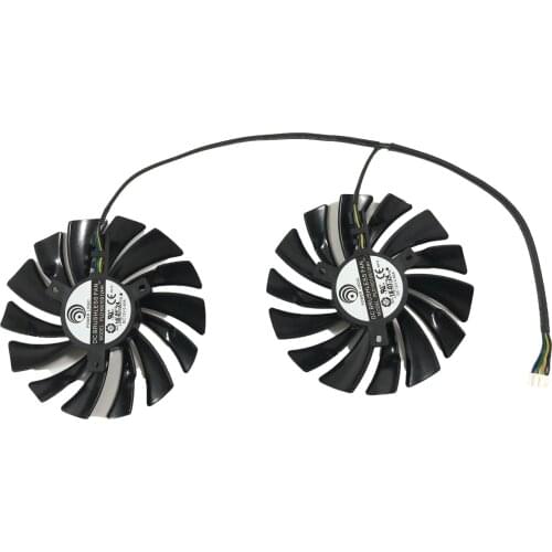 2Pcs/Set PLD10010S12HH Graphics Card Fans For MSI R7 370 msi-r7-370-gaming Video VGA Cards Cooling