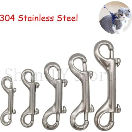 5/10 Pcs 304 Stainless Steel 100mm Double Ended Bolt Key Ring Snap Bolt Trigger Chain Clip