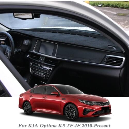Car Styling Dashboard Avoid Light Pad Instrument Platform Cover Mat Rose For KIA Optima K5 TF JF 2010-Present LHD&RHD Anti Mat
