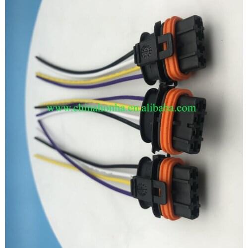 Free shipping 10/20/50/100 pcs/lots 4 pin/way 3.5mmtyco auto plastic housing waterproof plug connector wire harness 368162-1