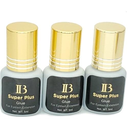 Free Shipping New Arrival Original Korea IB Ibeauty Super Plus Glue For Eyelash Extensions Black Glue 5ml Fast Dry 3pcs/lot