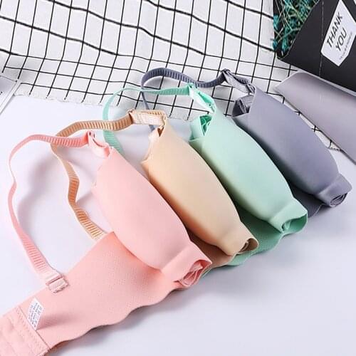 Sexy Deep U Cup Bra Female Pushing Underwear Lingerie Seamless Bra without Steel Ring Bralette Backless Plunge Intimates