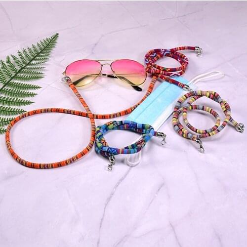 Bohemian Rope Sunglasses Chains For Women 2021 New Fashion Handmade 72cm Rainbow Colors Lanyard Glasses Chains Wholesale