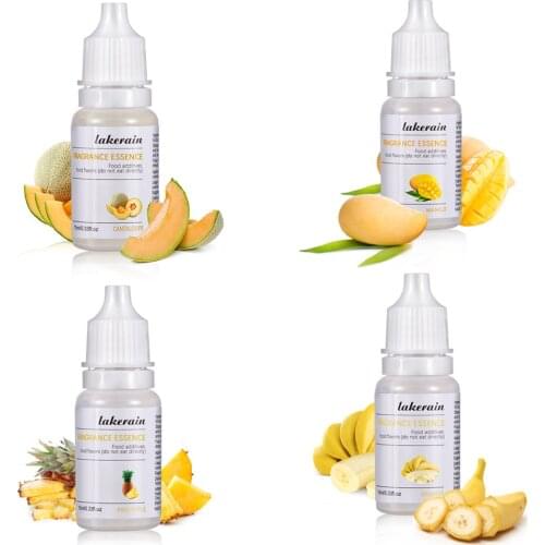 10ml Pure Fruit Fragrance Oil Diffuser Essential Oils Cantaloupe Flavoring Oil for Lip Gloss DIY Soap Making Lipgloss Essence