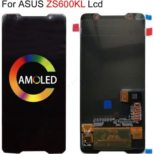 6.0" 2018 Amoled screen for Asus ROG phone Zs600kl LCD Display Touch Screen Digitizer Assembly Replacement Spare Parts
