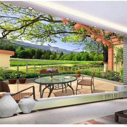 Wellyu Custom Photo Wallpaper 3d Stereo Murals Landscape Painting Living Room TV Background Wall papel de parede 3d wallpaper