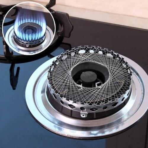 Hot Household Stainless Steel Gas Cooker Gas Stove Torch Net Windproof Energy Saving Circle Cover Case Mesh Kitchen Accessories