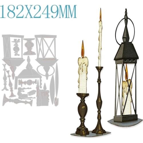 Halloween Candle Metal Cutting Dies For DIY Cut Paper Craft Making Window Decoration Greeting Card Scrapbooking No Stamp