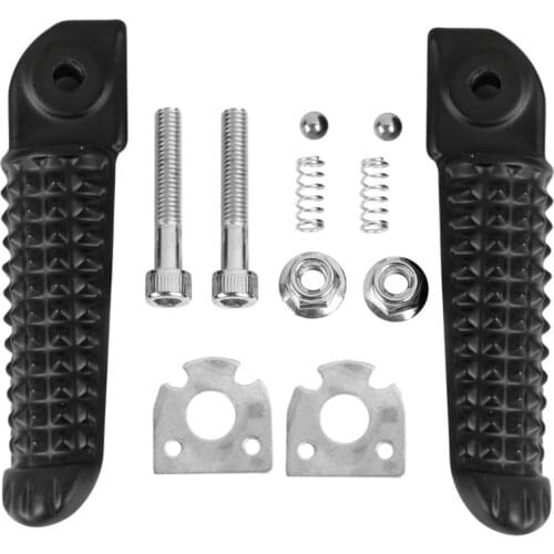Motorcycle Black set Rear Footrests Foot Pegs Peg For YAMAHA YZF R1 2002-2014 R6 2003-2017