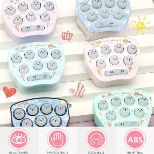 Cartoon Cute Fun Mini Handheld Hamster Toy Game Machine Educational Toy Keychain Gift Pendant Classic Childrens Toy