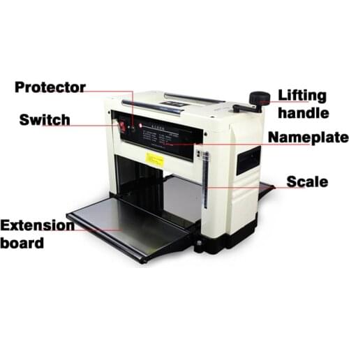 1500W Desktop multi-purpose press planer JTP-31801 single surface light planer woodworking machinery thicknessing planer 220V
