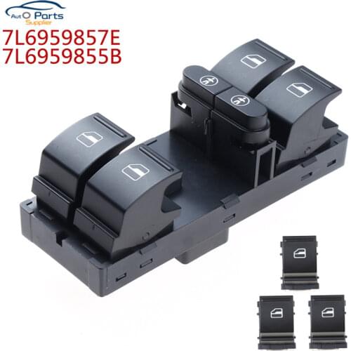 7L6959857E 7L6959855B Front Driver Door Master Power Window Switch Cuntrol Button For V-W T-ouareg Touran Sharan Alhambra