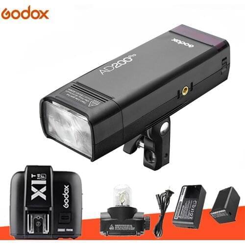 NEW In stock Godox Portable AD200Pro AD200 PRO TTL flash wireless LED flash Pocket Flash with X1T-O Trigger