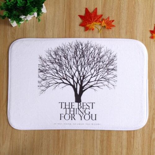 Latest design tree bedroom home in front of non-slip mats
