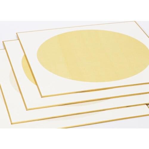 1pc Blank rice paper Real silk cloth cardboard hard card calligraphy GongBi painting Hard card 33x33cm