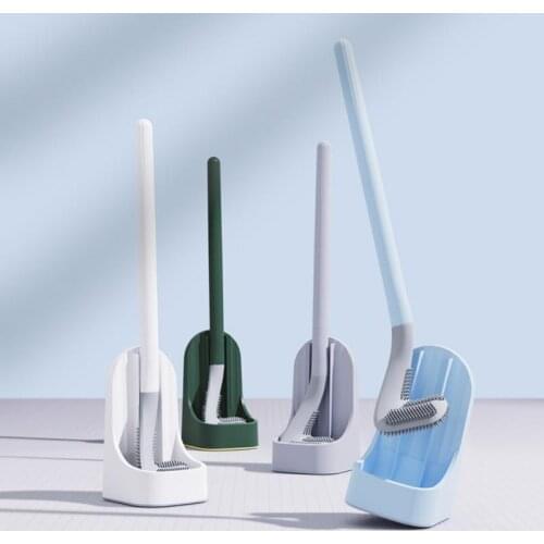 Silicone Bristle Golf Toilet Brush And Drying Holder For Bathroom Storage And Organization Bathroom Cleaning Tool WC Accessories
