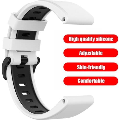 Silicone Smart Bracelet Replace Strap for Garmin Fenix 6 GPS/6 PRO Watch Band Watch Band Exterior Decoration Parts