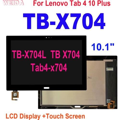 10.1" AAA+ LCD For Lenovo Tab 4 10 Plus TB-X704 LCD TB-X704L TB X704 Tab4-x704 LCD Display Touch Screen Digitizer Assembly Tools
