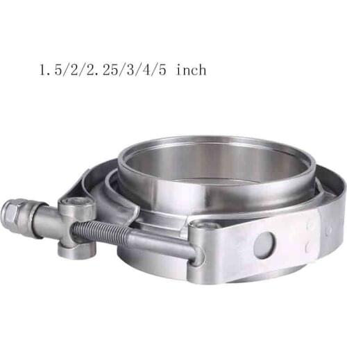 1.5/2/2.25/3/4/5 inch Stainless Steel V-band Clamp Male Female Exhaust Flange Stainless Steel Vband Clamps