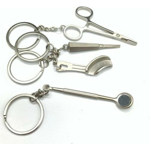 20pcs/10pcs Dental Gift Colorful Mandibul Teeth Model Molar Tool Key chain Gift Chain Dental tools Dental Keyring