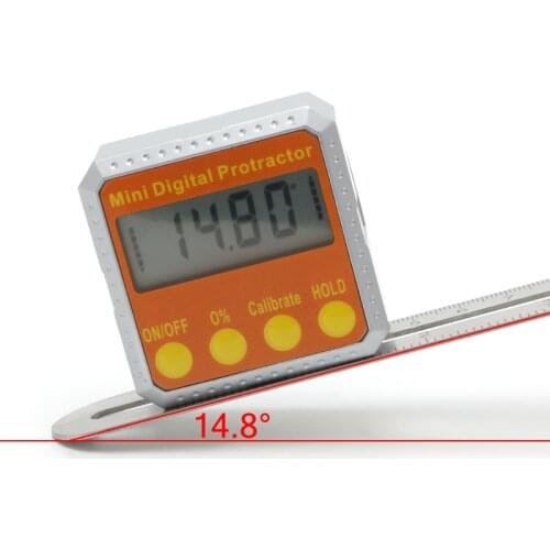 360 Degree Digital Protractor Inclinometer Electronic Level Box Magnetic Angle Gauge