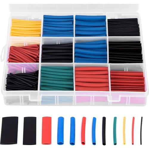 560pcs Heat Shrink Tube 200pcs Heat Shrink Wire Terminals Kit Waterproof Heat Shrink Butt Connectors Electrical Wire Splice