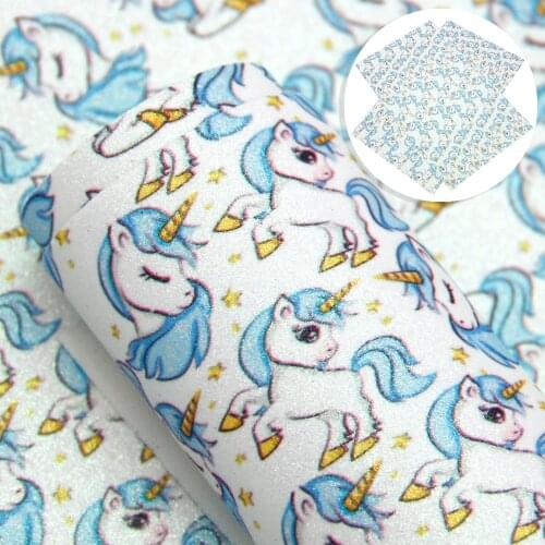 David accessories 20*33cm Bee Back To School Football Fine Glitter Synthetic Leather Fabric DIY Garment Bows Bag shoes,1Yc7049