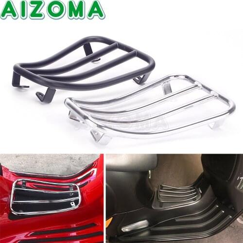 Chrome/Black Motorcycle Accessories Foot Pedal Rear Luggage Rack Bracket Holder For Vespa Sprint Primavera 150 125 2017-2019