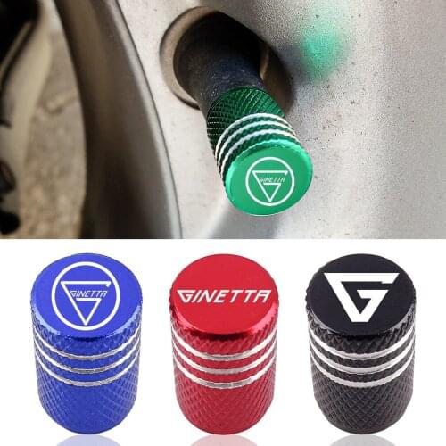Aluminum Tire Valve Caps Car Emblem Dust Cover For Ginetta Akula G40 G55 GT4 G56 GTA G55 SuperCup G58 LMP3 car Accessorie